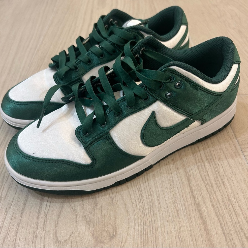 Green and White Sneakers